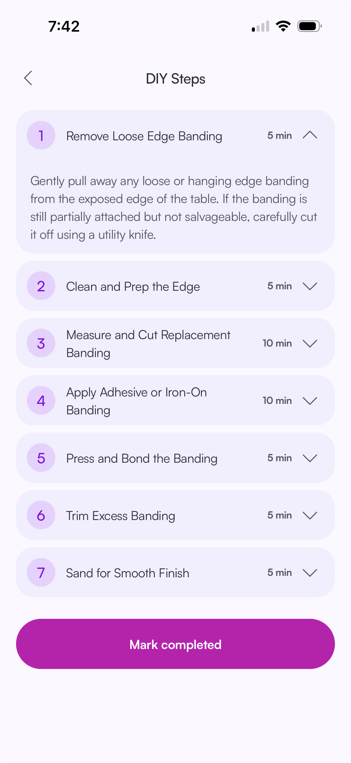 Get Step-by-Step Guidance - Finderly app screenshot